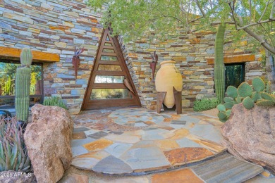 This stunning custom home, designed by renowned architect Shelby on The Boulders Resort Golf Club in Arizona - for sale on GolfHomes.com, golf home, golf lot
