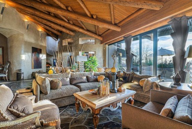 This stunning custom home, designed by renowned architect Shelby on The Boulders Resort Golf Club in Arizona - for sale on GolfHomes.com, golf home, golf lot