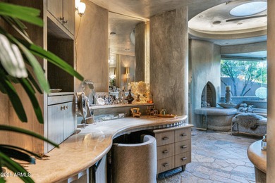 This stunning custom home, designed by renowned architect Shelby on The Boulders Resort Golf Club in Arizona - for sale on GolfHomes.com, golf home, golf lot