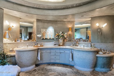 This stunning custom home, designed by renowned architect Shelby on The Boulders Resort Golf Club in Arizona - for sale on GolfHomes.com, golf home, golf lot