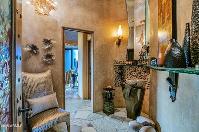 This stunning custom home, designed by renowned architect Shelby on The Boulders Resort Golf Club in Arizona - for sale on GolfHomes.com, golf home, golf lot