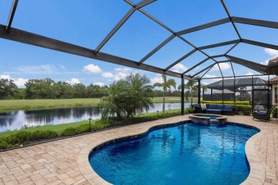 Welcome to 5569 Mulligan Way, an extraordinary two-story on Lakewood National Golf Club in Florida - for sale on GolfHomes.com, golf home, golf lot