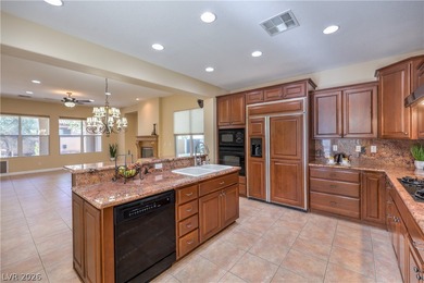 Spectacular single-story villa located on a cul-de-sac in the on Southern Highlands Golf Club in Nevada - for sale on GolfHomes.com, golf home, golf lot