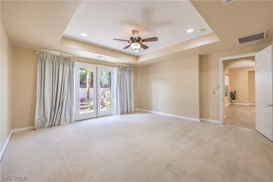 Spectacular single-story villa located on a cul-de-sac in the on Southern Highlands Golf Club in Nevada - for sale on GolfHomes.com, golf home, golf lot