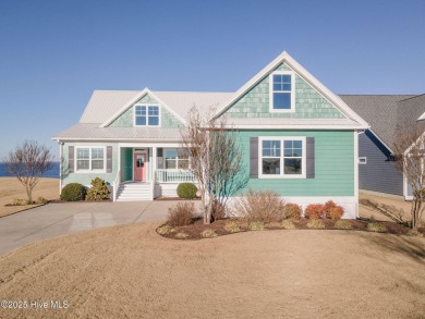 This stunning home sits on the banks of the Albemarle Sound at on Occano Golf Course in North Carolina - for sale on GolfHomes.com, golf home, golf lot