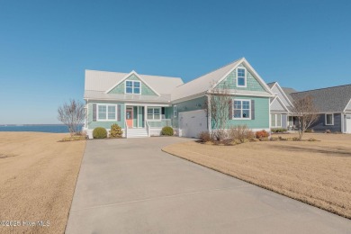 This stunning home sits on the banks of the Albemarle Sound at on Occano Golf Course in North Carolina - for sale on GolfHomes.com, golf home, golf lot