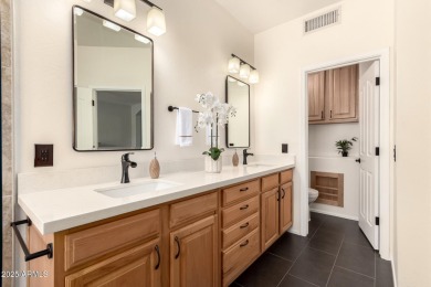 This pristine home offers rare golf course frontage in both the on Greenfield Lakes Golf Club in Arizona - for sale on GolfHomes.com, golf home, golf lot