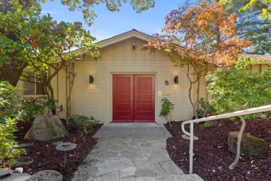 Welcome to this tranquil and inviting home located on a private on Sharon Heights Golf and Country Club in California - for sale on GolfHomes.com, golf home, golf lot