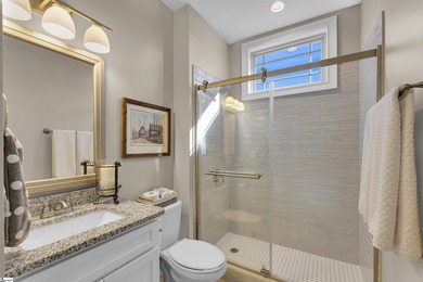 Built in 2019, this beautifully maintained craftsman-style home on Woodfin Ridge Golf Club in South Carolina - for sale on GolfHomes.com, golf home, golf lot