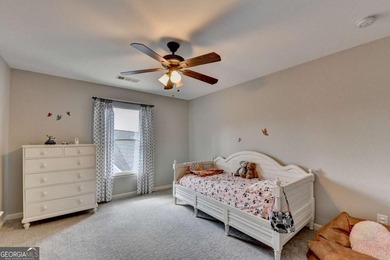 Rarely available primary-on-main floor bedroom plan in highly on Hampton Golf Village in Georgia - for sale on GolfHomes.com, golf home, golf lot