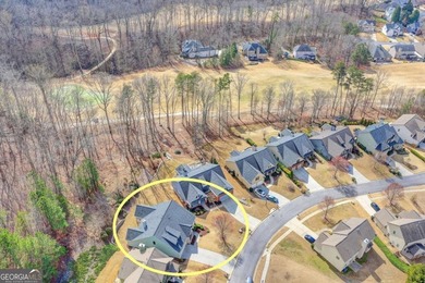 Rarely available primary-on-main floor bedroom plan in highly on Hampton Golf Village in Georgia - for sale on GolfHomes.com, golf home, golf lot