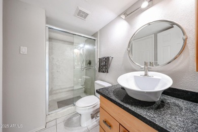Laundry room with washer/dryer in unit. You read that correctly on Scottsdale Shadows in Arizona - for sale on GolfHomes.com, golf home, golf lot