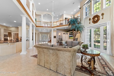 Stunning Custom Estate with Golf & Pond Views located on a on Members Club At St. James Plantation in North Carolina - for sale on GolfHomes.com, golf home, golf lot