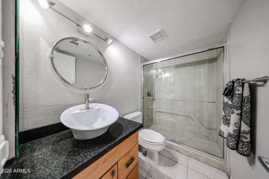 Laundry room with washer/dryer in unit. You read that correctly on Scottsdale Shadows in Arizona - for sale on GolfHomes.com, golf home, golf lot