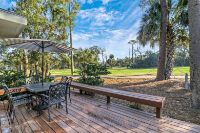 Behold this fully furnished 3BR, 2.5BA villa in Palmetto Dunes on Palmetto Dunes Golf Course and Resort in South Carolina - for sale on GolfHomes.com, golf home, golf lot