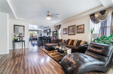 Paid-off solar panels and a prime corner lot with an expansive on Rhodes Ranch Golf Club in Nevada - for sale on GolfHomes.com, golf home, golf lot