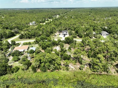 Electric is running in front of this paved road lot with pond on Seminole Lakes Country Club in Florida - for sale on GolfHomes.com, golf home, golf lot