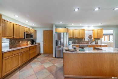 This home is a show-stopping 5-bedroom, 3.5-bath ranch-style on Spring Lake Country Club in Illinois - for sale on GolfHomes.com, golf home, golf lot