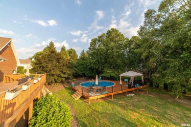 This home is a show-stopping 5-bedroom, 3.5-bath ranch-style on Spring Lake Country Club in Illinois - for sale on GolfHomes.com, golf home, golf lot