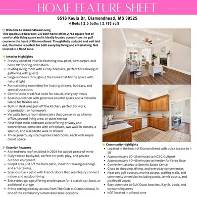 Welcome to 6516 Koula Drive, a peaceful retreat tucked away in on Diamondhead Country Club in Mississippi - for sale on GolfHomes.com, golf home, golf lot