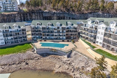 Waterfront walk-in unit with just a few steps at Cedar Heights on The Club At Old Kinderhook in Missouri - for sale on GolfHomes.com, golf home, golf lot