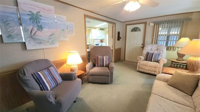 TURNKEY MOBILE HOME IN ACTIVE 55+ COMMUNITY! This one bedroom, 1 on River Run Golf Links in Florida - for sale on GolfHomes.com, golf home, golf lot