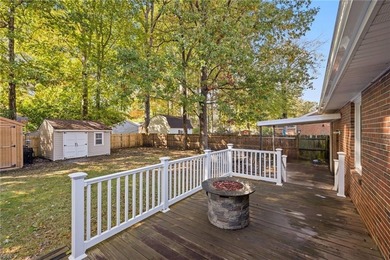 All-brick ranch on a picturesque Mayflower Park street, just two on Elizabeth Manor Golf and Country Club in Virginia - for sale on GolfHomes.com, golf home, golf lot