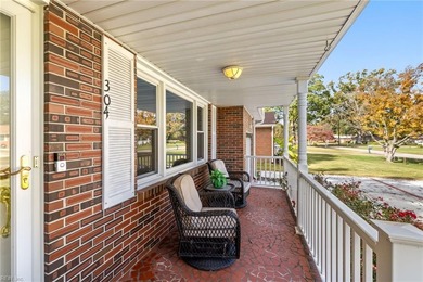All-brick ranch on a picturesque Mayflower Park street, just two on Elizabeth Manor Golf and Country Club in Virginia - for sale on GolfHomes.com, golf home, golf lot