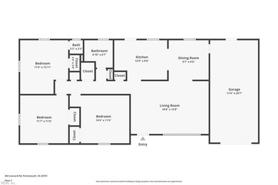 All-brick ranch on a picturesque Mayflower Park street, just two on Elizabeth Manor Golf and Country Club in Virginia - for sale on GolfHomes.com, golf home, golf lot