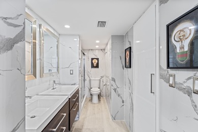 Step into elegance in this fully remodeled, turnkey residence on Turnberry Isle Resort and Club in Florida - for sale on GolfHomes.com, golf home, golf lot