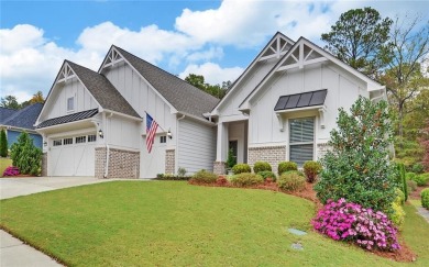 DUNWOODY Model  Covered front porch with brick elevation.  This on Chateau Elan Golf Club  in Georgia - for sale on GolfHomes.com, golf home, golf lot