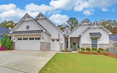 DUNWOODY Model  Covered front porch with brick elevation.  This on Chateau Elan Golf Club  in Georgia - for sale on GolfHomes.com, golf home, golf lot