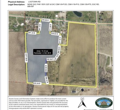 Newly surveyed and over 15 acre parcel located just outside of on Edgewood Golf Course in Wisconsin - for sale on GolfHomes.com, golf home, golf lot