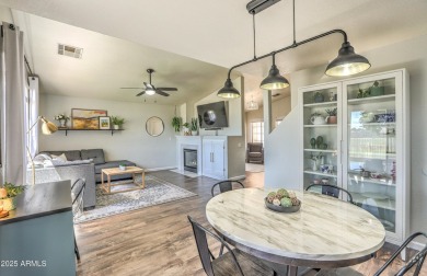 Golf Course Views = Slice of Paradise! This trendy 3-bedroom, 2 on Western Skies Golf Club in Arizona - for sale on GolfHomes.com, golf home, golf lot