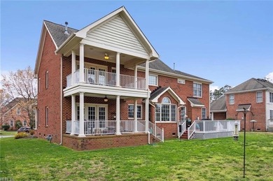 Step out of your home onto the 9th fairway.  This beautiful home on Riverfront Golf Club in Virginia - for sale on GolfHomes.com, golf home, golf lot