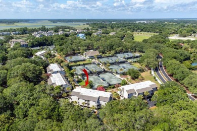 Charming First-Floor Villa Overlooking the Racquet Club on on The Seabrook Island Club in South Carolina - for sale on GolfHomes.com, golf home, golf lot