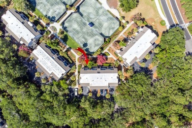 Charming First-Floor Villa Overlooking the Racquet Club on on The Seabrook Island Club in South Carolina - for sale on GolfHomes.com, golf home, golf lot