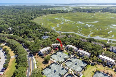 Charming First-Floor Villa Overlooking the Racquet Club on on The Seabrook Island Club in South Carolina - for sale on GolfHomes.com, golf home, golf lot