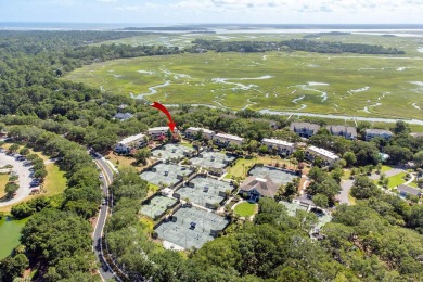 Charming First-Floor Villa Overlooking the Racquet Club on on The Seabrook Island Club in South Carolina - for sale on GolfHomes.com, golf home, golf lot