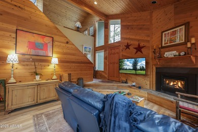 Cozy mountain retreat on a huge, heavily treed, large 36,600 sq on Pinewood Country Club in Arizona - for sale on GolfHomes.com, golf home, golf lot