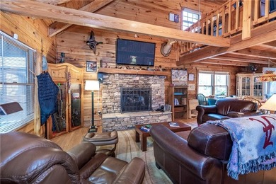 Log Cabin on Creek Frontage at the End of a Quiet Cul-de-Sac - on Bent Tree Golf Course in Georgia - for sale on GolfHomes.com, golf home, golf lot