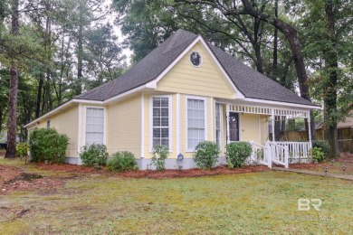 This charming single-story cottage features 3 bedrooms and 2 on Lake Forest Yacht and Country Club in Alabama - for sale on GolfHomes.com, golf home, golf lot