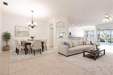 Beautiful villa with a pool and spa, ideally situated on the on Arrowhead Golf Club At Heritage Greens in Florida - for sale on GolfHomes.com, golf home, golf lot