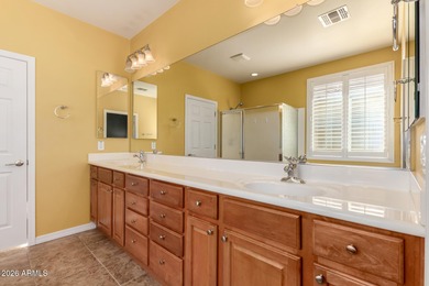 Resort-style living in Solera at Johnson Ranch! This golf course on The Golf Club At Johnson Ranch in Arizona - for sale on GolfHomes.com, golf home, golf lot