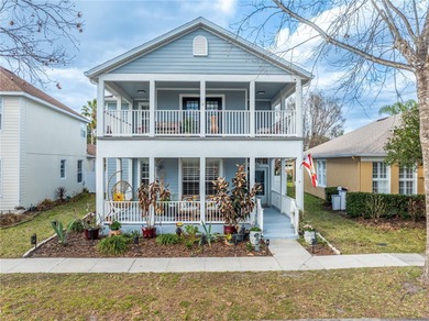 Charming modern Southern-style two-story home with double front on Harmony Golf Preserve in Florida - for sale on GolfHomes.com, golf home, golf lot