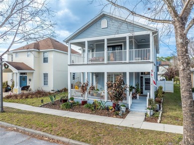 Charming modern Southern-style two-story home with double front on Harmony Golf Preserve in Florida - for sale on GolfHomes.com, golf home, golf lot