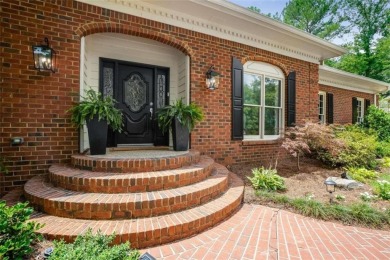 Welcome to this gorgeous three-sided brick European style ranch on Brookfield Country Club in Georgia - for sale on GolfHomes.com, golf home, golf lot