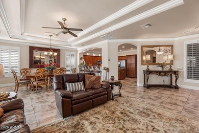 Gorgeous Sienna Model with Casita and Arizona Room Addition on Tuscany Falls At Pebble Creek in Arizona - for sale on GolfHomes.com, golf home, golf lot