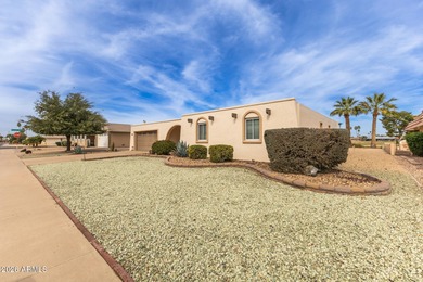 Home, sweet home! This charming 3-bedroom residence backing to on Sun City Riverview Golf Course in Arizona - for sale on GolfHomes.com, golf home, golf lot