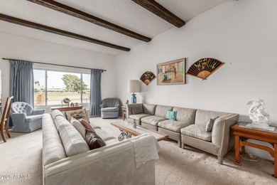 Home, sweet home! This charming 3-bedroom residence backing to on Sun City Riverview Golf Course in Arizona - for sale on GolfHomes.com, golf home, golf lot